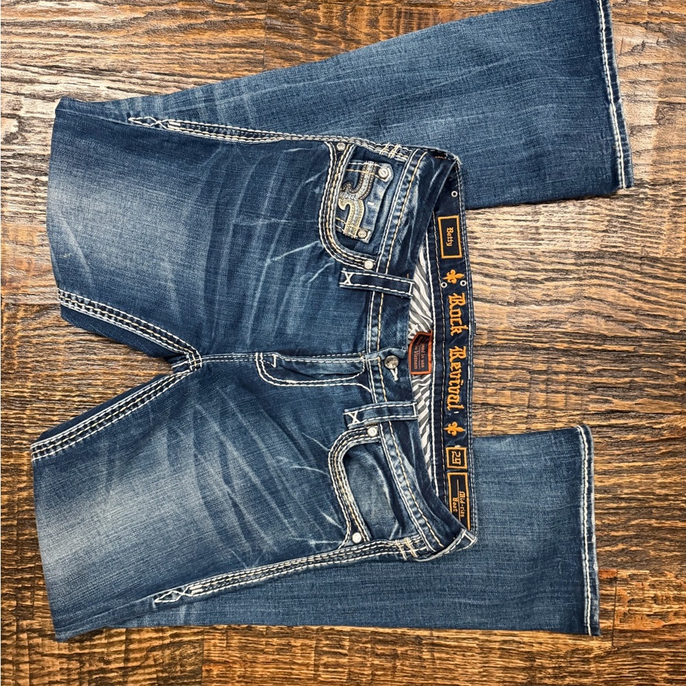Rock Revival Dark Blue Bootcut Jeans